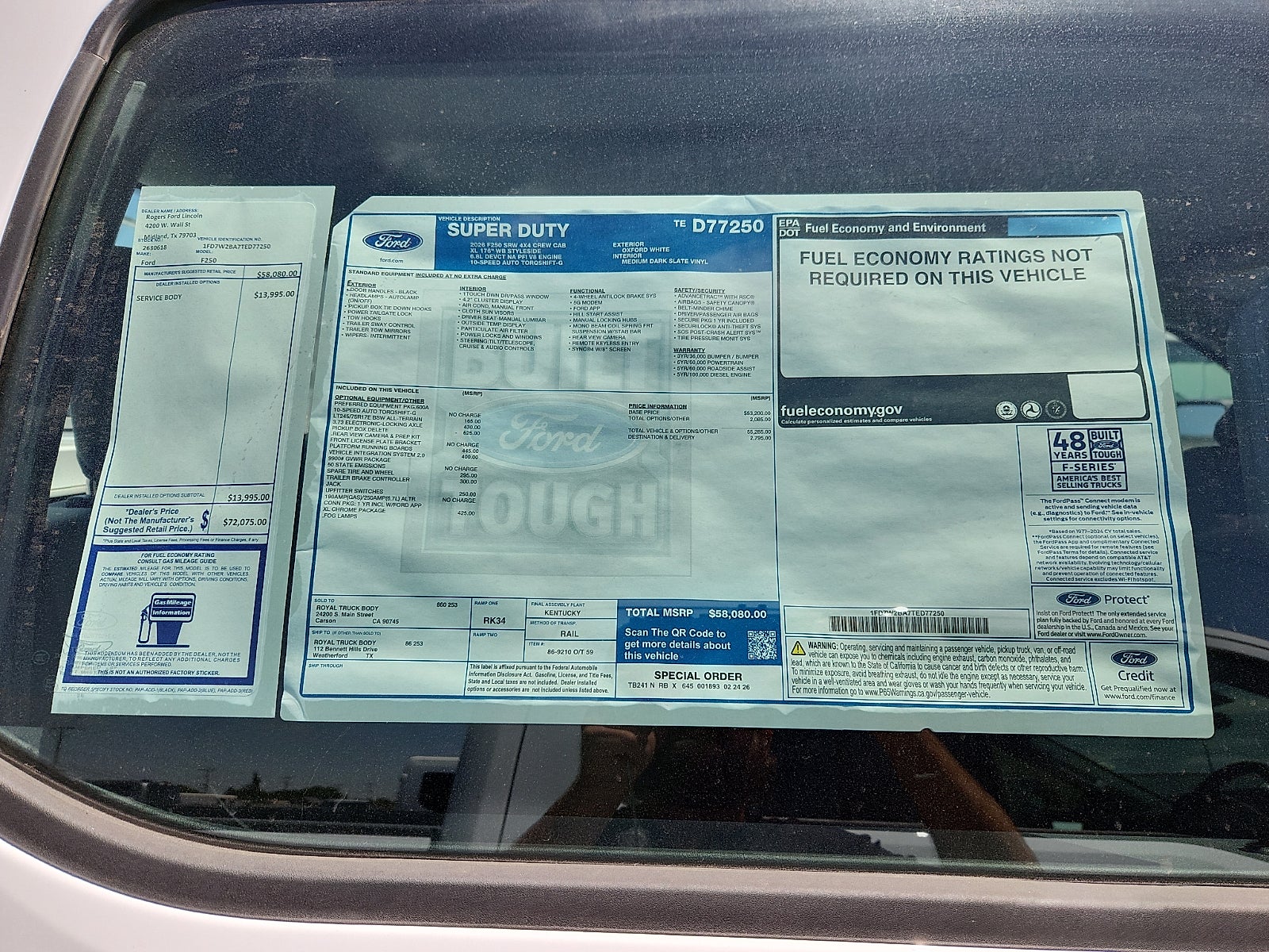 2026 Ford Super Duty F-250 SRW XL