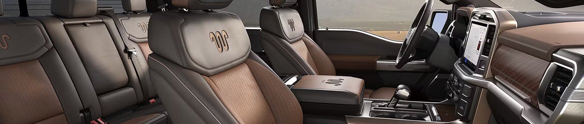 2026 Ford F-150 interior with spacious seating Midland, TX