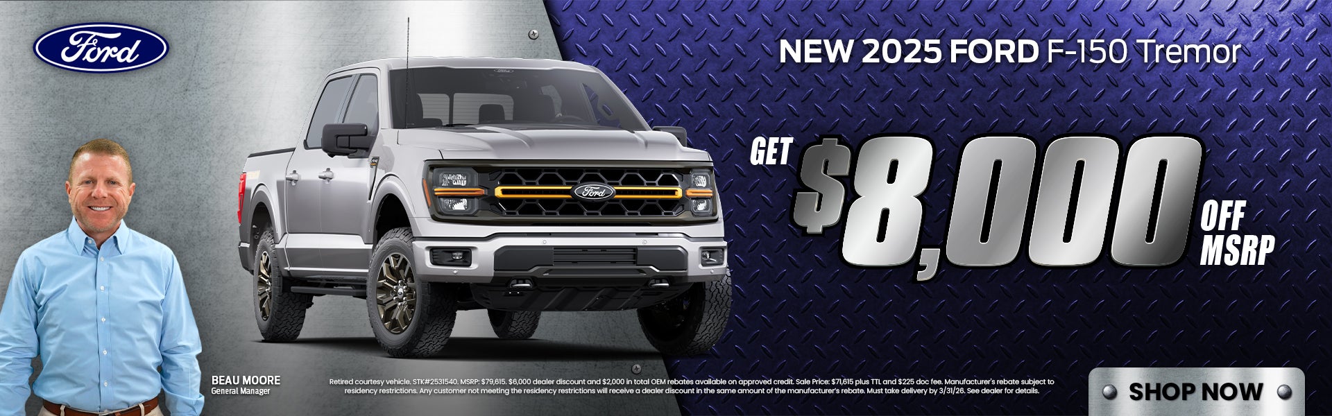 New 2025 Ford F-150 Tremor